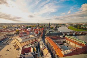 Dresden Дрезден панорама міста