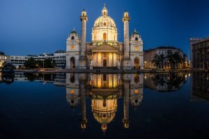 Vienna Відень Карлскірхе церква Святого Карла