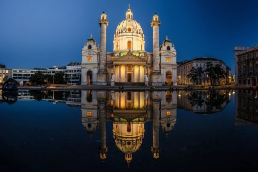 Vienna Відень Карлскірхе церква Святого Карла